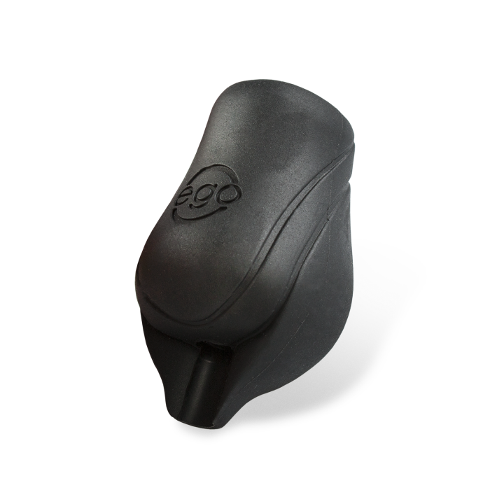 Pakke med 2 stk. silikone EGO Biogreb (No Back Lip) i sort - Op til 19MM tube