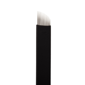 Æske med 25 Jenn Boyd Ink - Brow Slayer microblades/microblading nåler - 14.18 Curved Slant