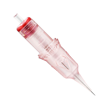 Kasse med 10 Bishop Da Vinci PMU-magasiner - Round Liner Long Taper Textured