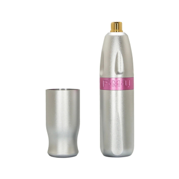 Bishop PMU Pen - sølv med pink spline - 2,5 mm slag
