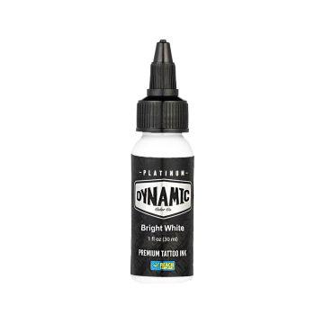 Platinum by Dynamic Tatoveringsblæk - Bright White 30 ml