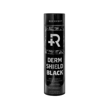 Recovery Derm Shield - 25 cm x 7,3 m (10" x 8 Yard) Beskyttende Bandage Rulle - Sort