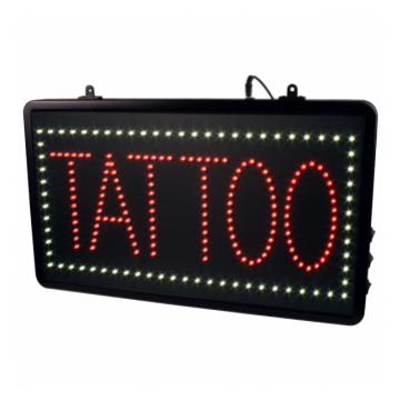 Tattoo Parlour LED-lysskilt. Kan hænge