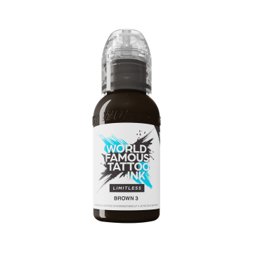 World Famous Limitless tatoveringsblæk - Brown 3 30 ml
