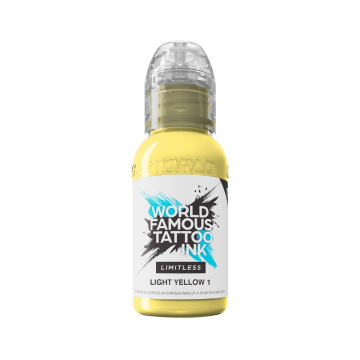 World Famous Limitless tatoveringsblæk - Light Yellow 1 30 ml