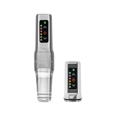 Microbeau Flux Mini tatoveringsmaskine med ekstra Powerbolt Mini - sølv
