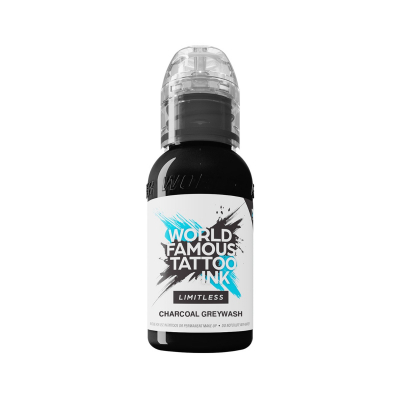 World Famous Limitless tatoveringsblæk - Limitless Charcoal Greywash 30 ml